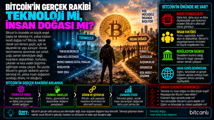 Bitcoin'in Gerçek Rakibi Teknoloji mi, İnsan Doğası mı?